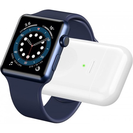 COMSOON Compatible with Apple Watch Charger, Compatible with iWatch Charger, Portable Magnetic Wireless Charger, 1000mAh Power Bank for Watch Series 6/5/4/3/2/1/Nike+