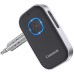 COMSOON Bluetooth 5.0 Receiver for Car, Noise Cancelling Bluetooth AUX Adapter, Bluetooth Music Receiver for Home Stereo/Wired Headphones/Hands-Free Call,16H Battery Life-Black+Silver