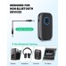 COMSOON Bluetooth AUX Adapter for Car, Wireless Audio Receiver | Noise Reduction Bluetooth Receiver for Music/Hands-Free Calls/Home Stereo/Speaker, 16H Battery Life/Dual Connect (All Black)